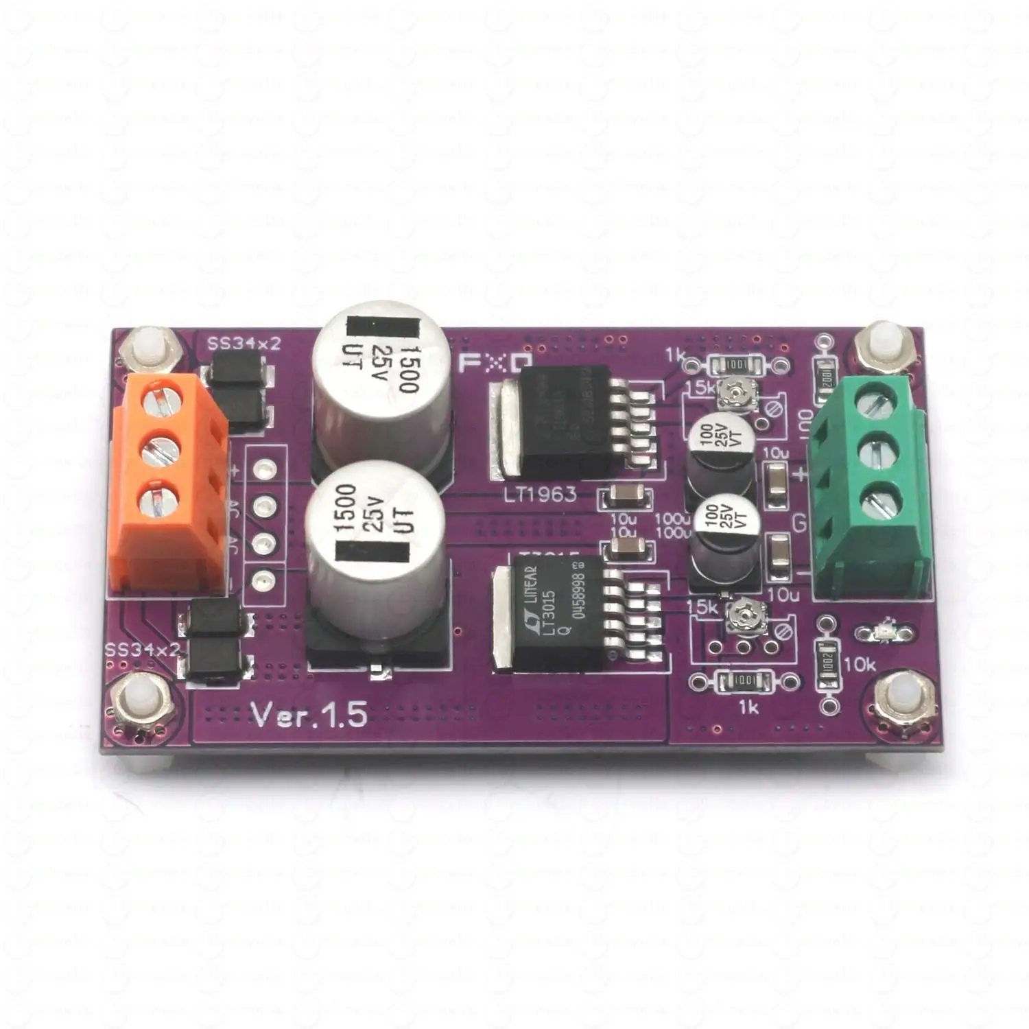 Dual Output Low-Noise Power Supply LT1963A LT3015 1.5A ±5V±12V±15V±18V Adjustable LDO Regulator For Hi-Fi Audio DAC/Preamp RF