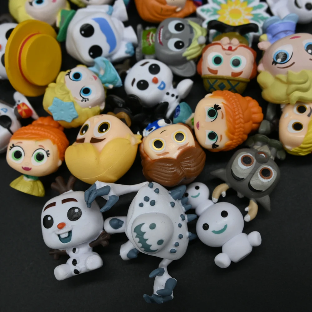 24 قطعة/المجموعة الكرتون أنيمي إلسا آنا أولاف كريستوف هانز ملكة الثلج عمل الشكل جمع نموذج لعب للأطفال هدية الكريسماس #5