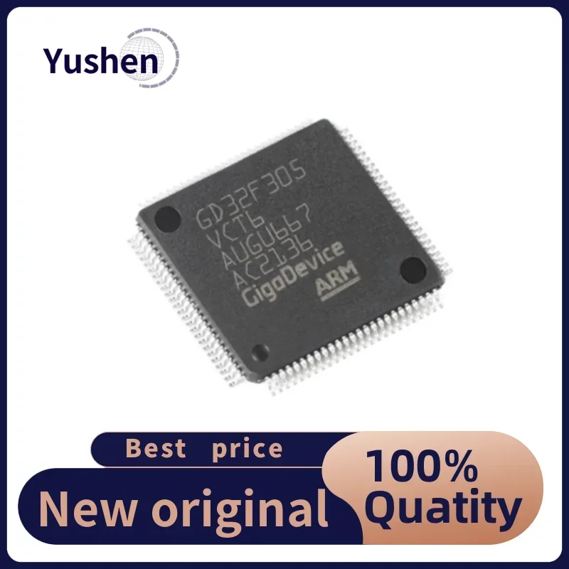 3PCS GD32F305VCT6 LQFP-100 ARM Cortex-M4 32-bit Microcontroller MCU Chip Original Integrated Circuit