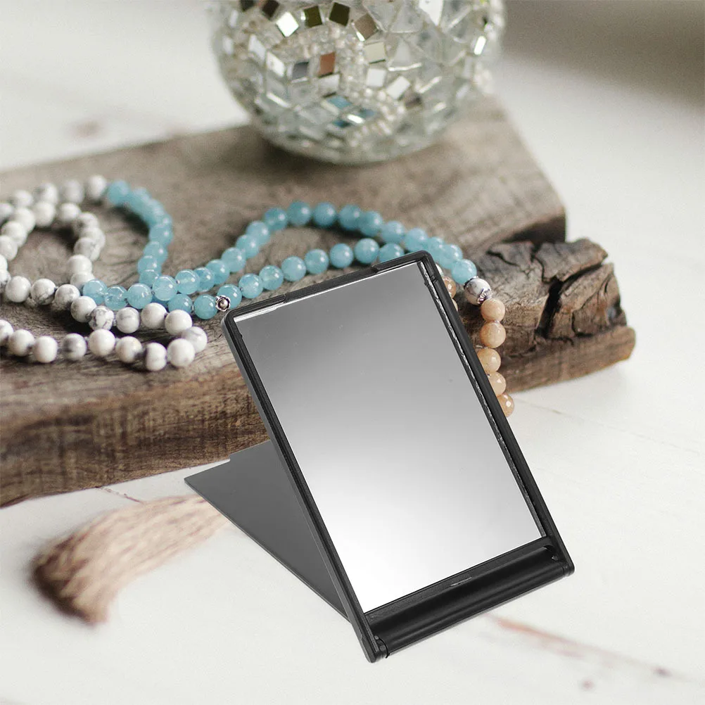 12개 접이식 여행용 컴팩트 미러 휴대용 직사각형 미니 소형 메이크업 포켓 미러 소녀용 미니 거울