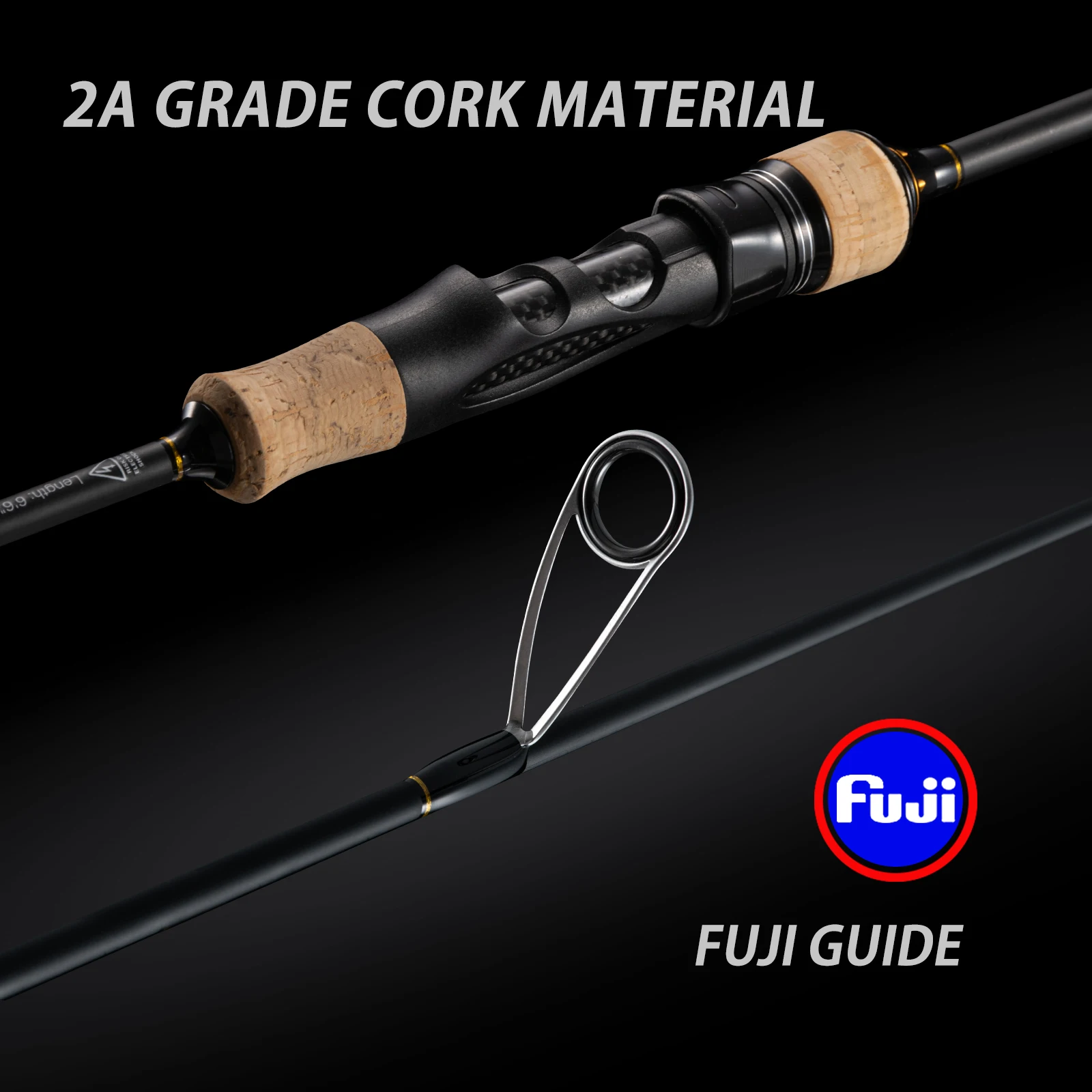 Goture 1.8m-2.2m FUJI Trout Fishing Rod Carbon Fiber Spinning Ultralight 4 Sections Lure Pole M/MF Action Saltwater Seawater image 5
