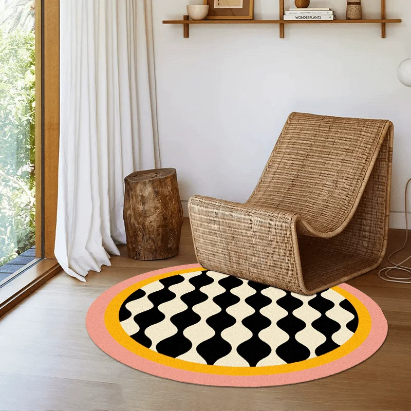 

Напольный коврик с геометрической круглой петлей — приветственный коврик для гостиной, спальни, коврик для двери, ковер большой площади, легкий в уходе домашний декор