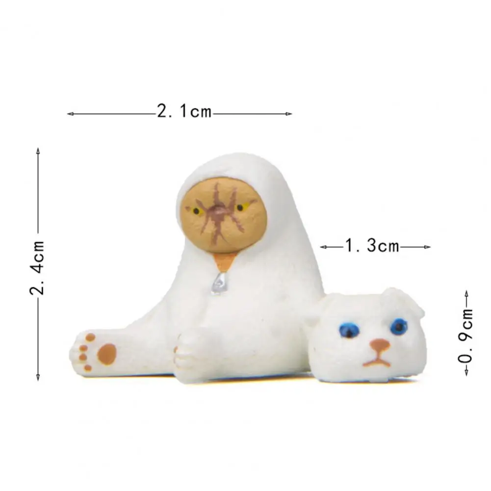 Cute Cat Dog Bear Model Toy Ornament Miniature Landscape Collection Supplies Creative Individuality Handicraft Decoration