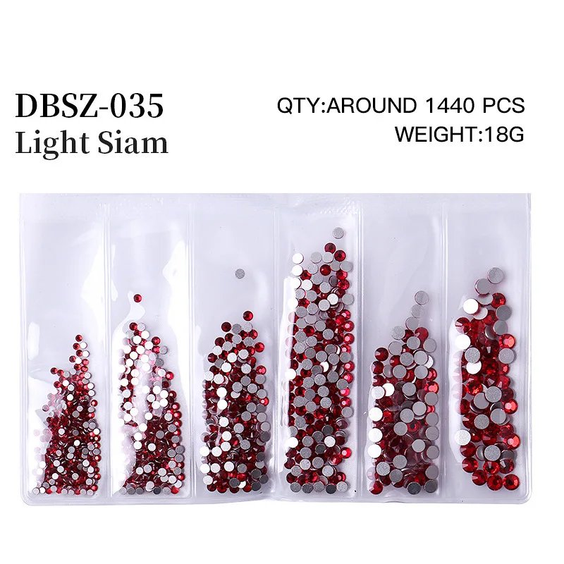 1440pcs Flatback Rhinestone SS4-16 mixed Crystal Germs for Nail Art design Hand Crafts Decoration Accesorries DIY Nails Bags