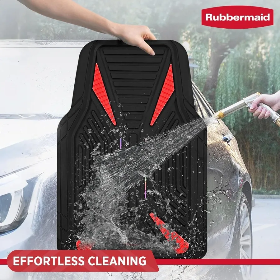 Car Mat Full Set Universal TrimtoFit HeavyDuty Car Floor Mats 4Piece Set for All Weather Protection Durable Rubber Mat for Cars