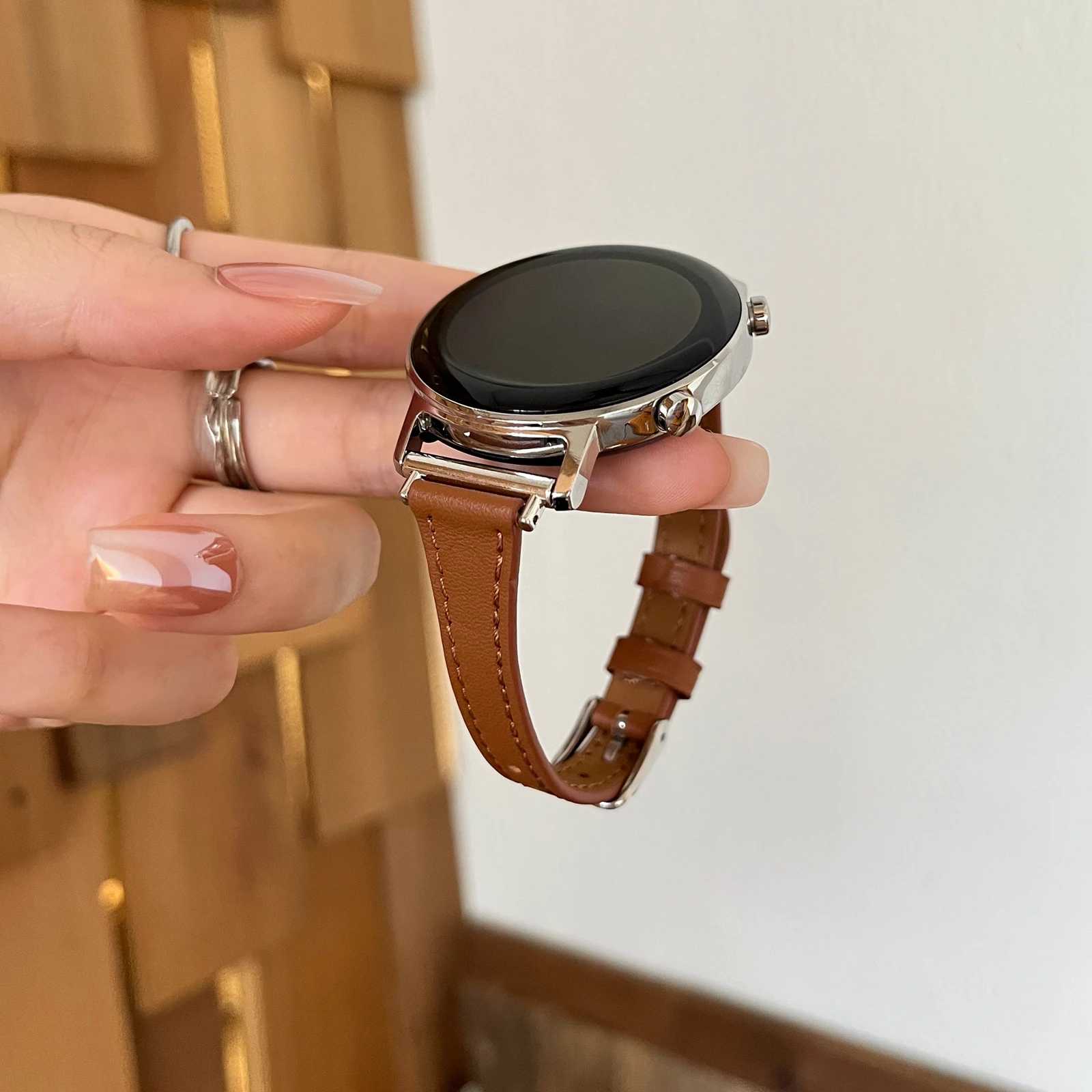 20mm 22mm 18mm サムスン Galaxy Watch 7 FE 5 Pro 4 6 classic 44mm 40mm用バンド レザーループブレスレット correa Galaxy Watch 7ストラップ