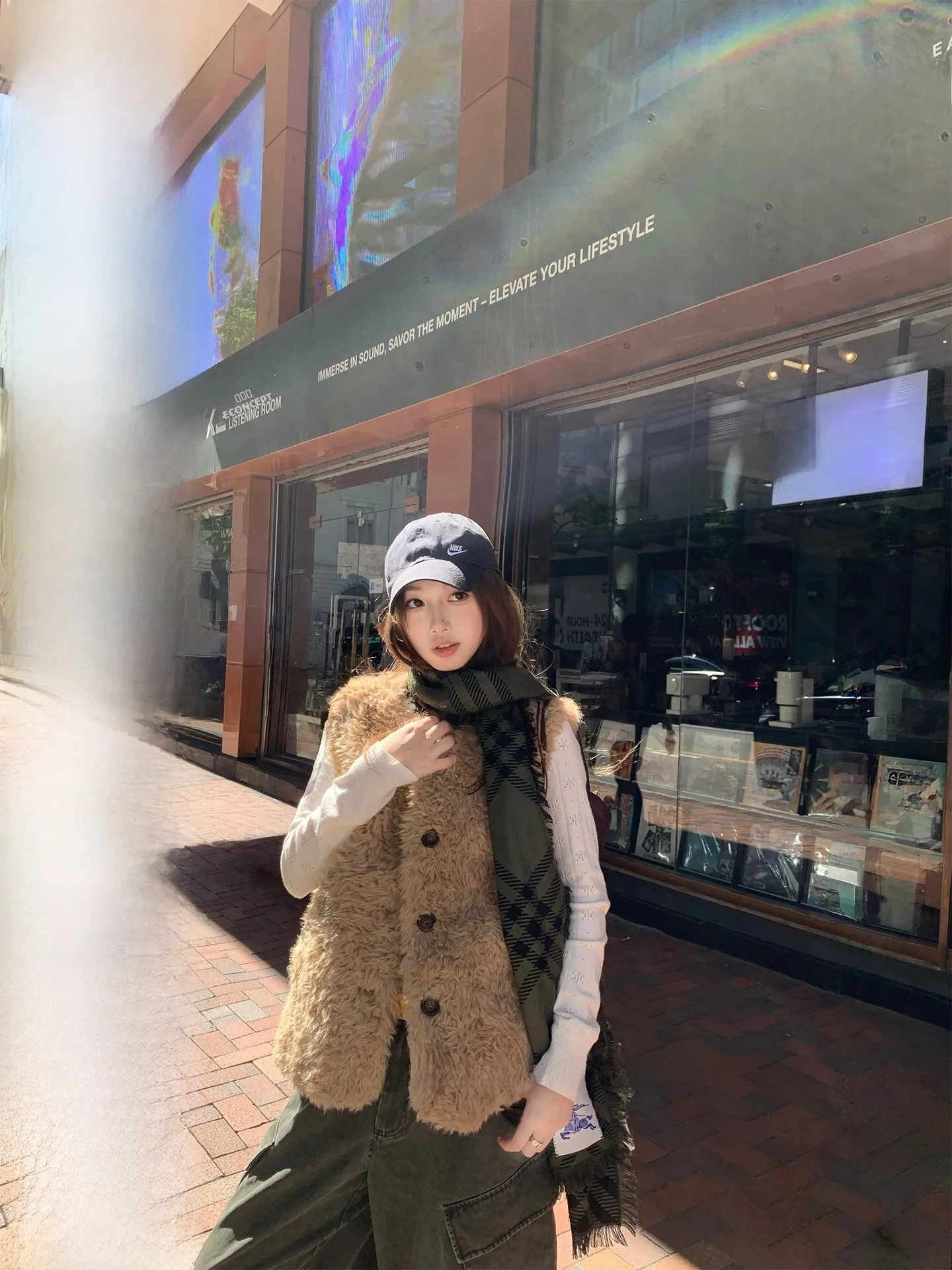 

Женский жилет из искусственного меха под овчину с ароматом каштана, осенне-зимняя модная теплая верхняя одежда из имитации кожи