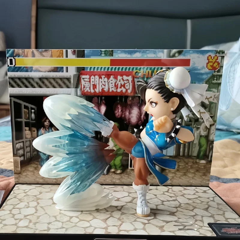 New Arrival Street Fighter Anime Figure Chunli Action Figure Hyakuretsukya Chunli Statue Collectible Desktop Decor Festival Gift