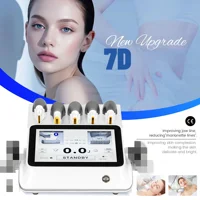Gran oferta 7D HI FU SMAS máquina de elevación ultrasonido enfocado de alta intensidad cuerpo Facial estiramiento de la piel equipo de salón