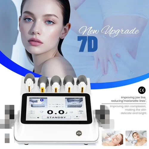Imagen 1 del producto Gran oferta 7D HI FU SMAS máquina de elevación ultrasonido enfocado de alta intensidad cuerpo Facial estiramiento de la piel equipo de salón