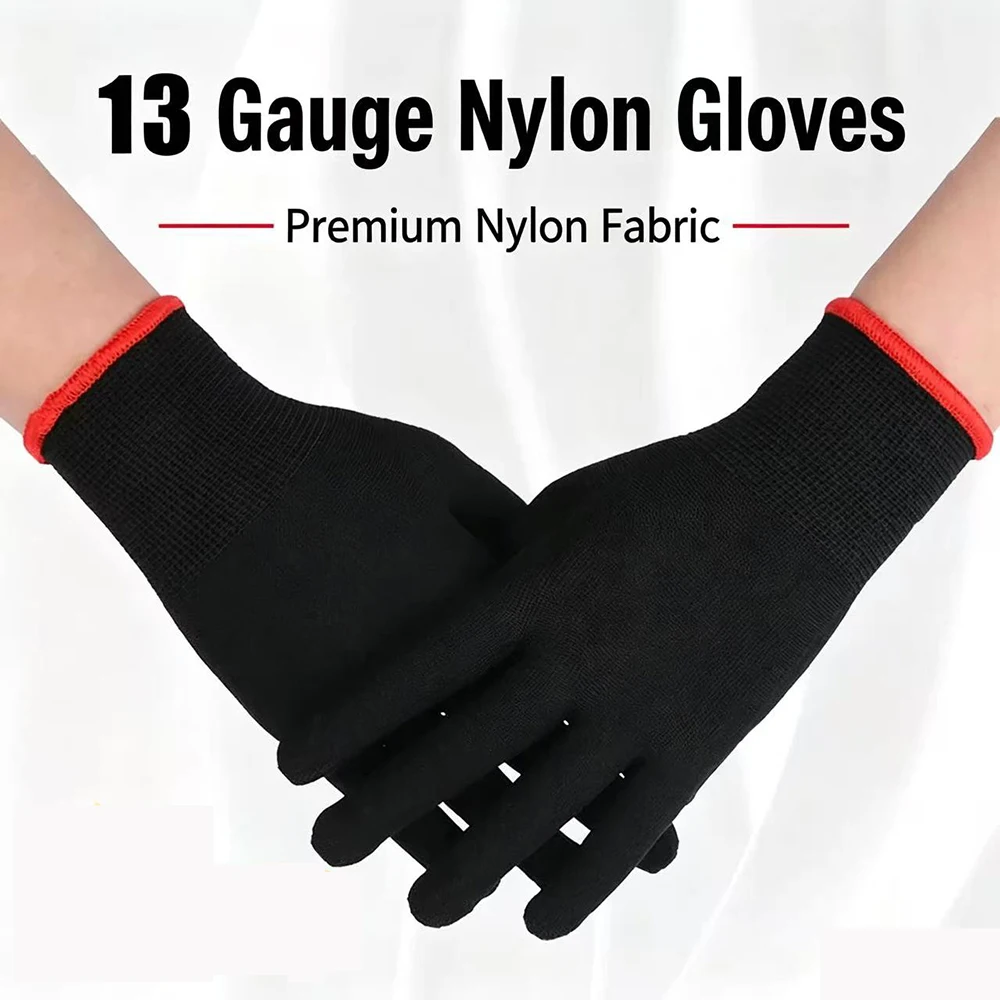 5/10 Pairs Anti-Static Vinyl Wrap Gloves Nylon Window Tinting Film Application Protect Tool Car Wrapping Tint Gloves