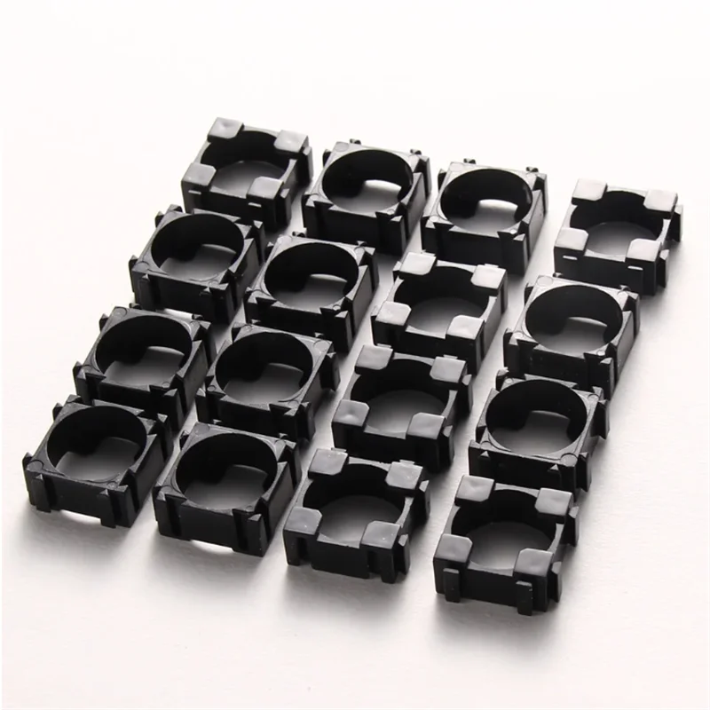 100PCS 18650 Lithium Battery Cell Holder Plastic Cylindrical Li-ion Battery Pack Bracket Safety Spacer Anti Vibration Holder