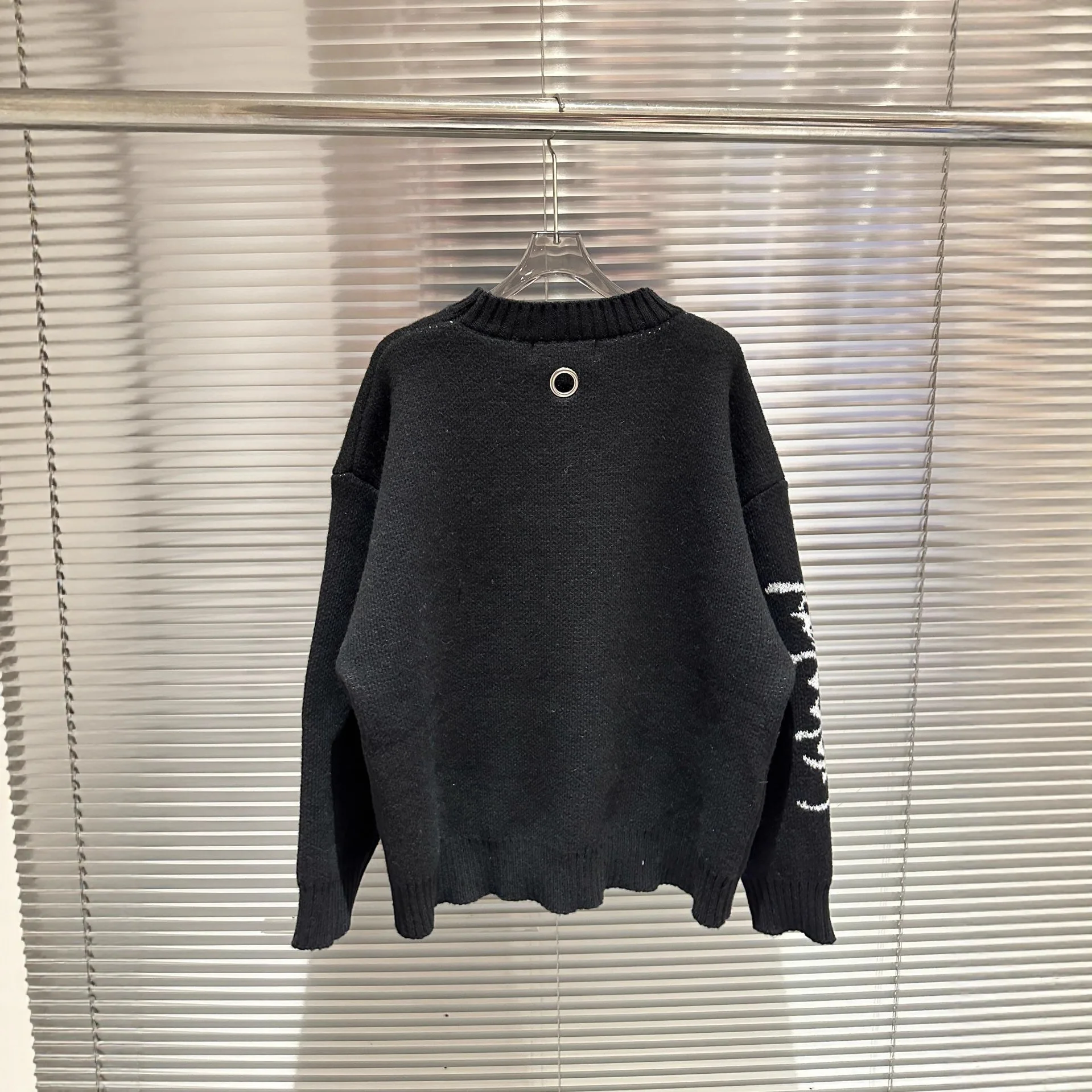 Suéter negro West Coast Choppers Project G/R para hombre y mujer, sudaderas de punto con cuello redondo de la mejor calidad