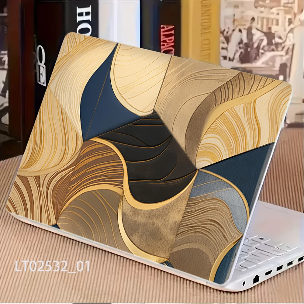Fluid Wave Art Laptop Skin Sticker, Waterproof Vinyl Decal for 12-17 inch MacBook HP Lenovo Dell Notebook