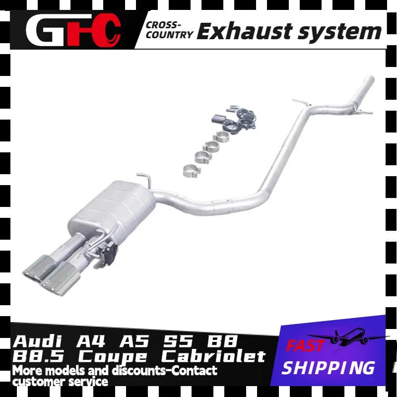 

T304 Stainless Steel Electronic Valve Catback Exhaust For Audi A4 A5 S5 B8 B8.5 Coupe Cabriolet 2009-2016 Performance