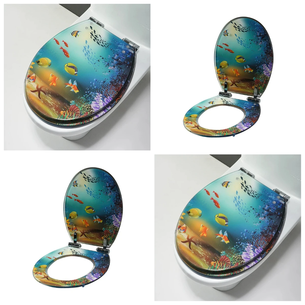 Cover Household Universal Toilet Cover Thickened Old-fashioned Toilet Seat Resin Cushion Quick Removal Silent