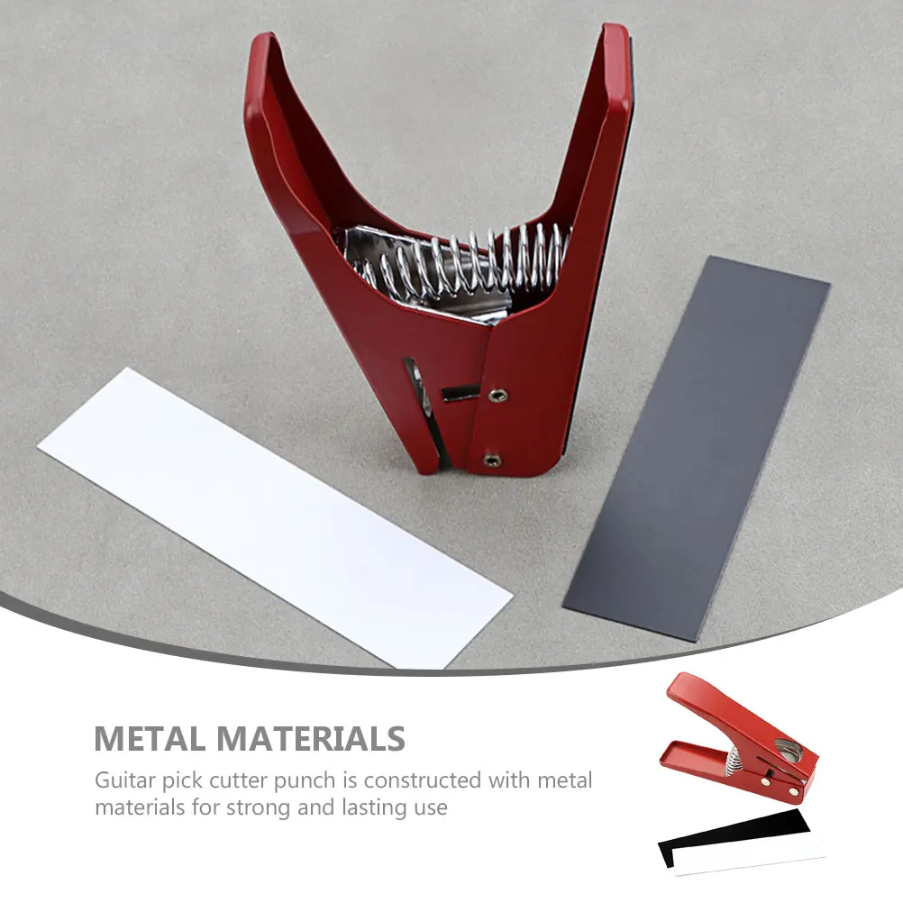 

Wear Resistant Guitar Pick Cutter Tool Red Diy Guitar Pick Punch For Creating Personalized Picks