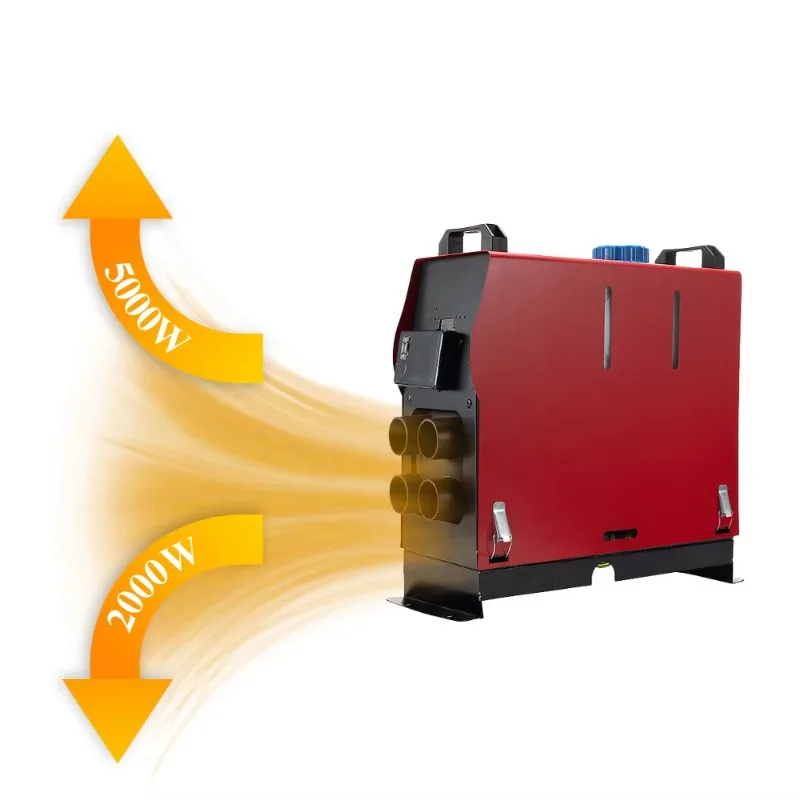 سخان وقوف السيارات الاحترافي 5KW 12V (Standheizung)، نظام تسخين الهواء متعدد المشاهد للشاحنة والمركبات الترفيهية مع كفاءة الوقود