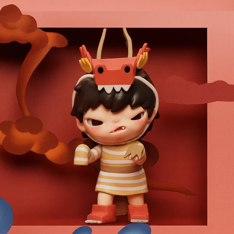 

POP MART Loong Presents the Treasure Series Blind Box Toys Guess Bag Mystery Box Mistery Caixa Фигурка Surpresa Cute Model