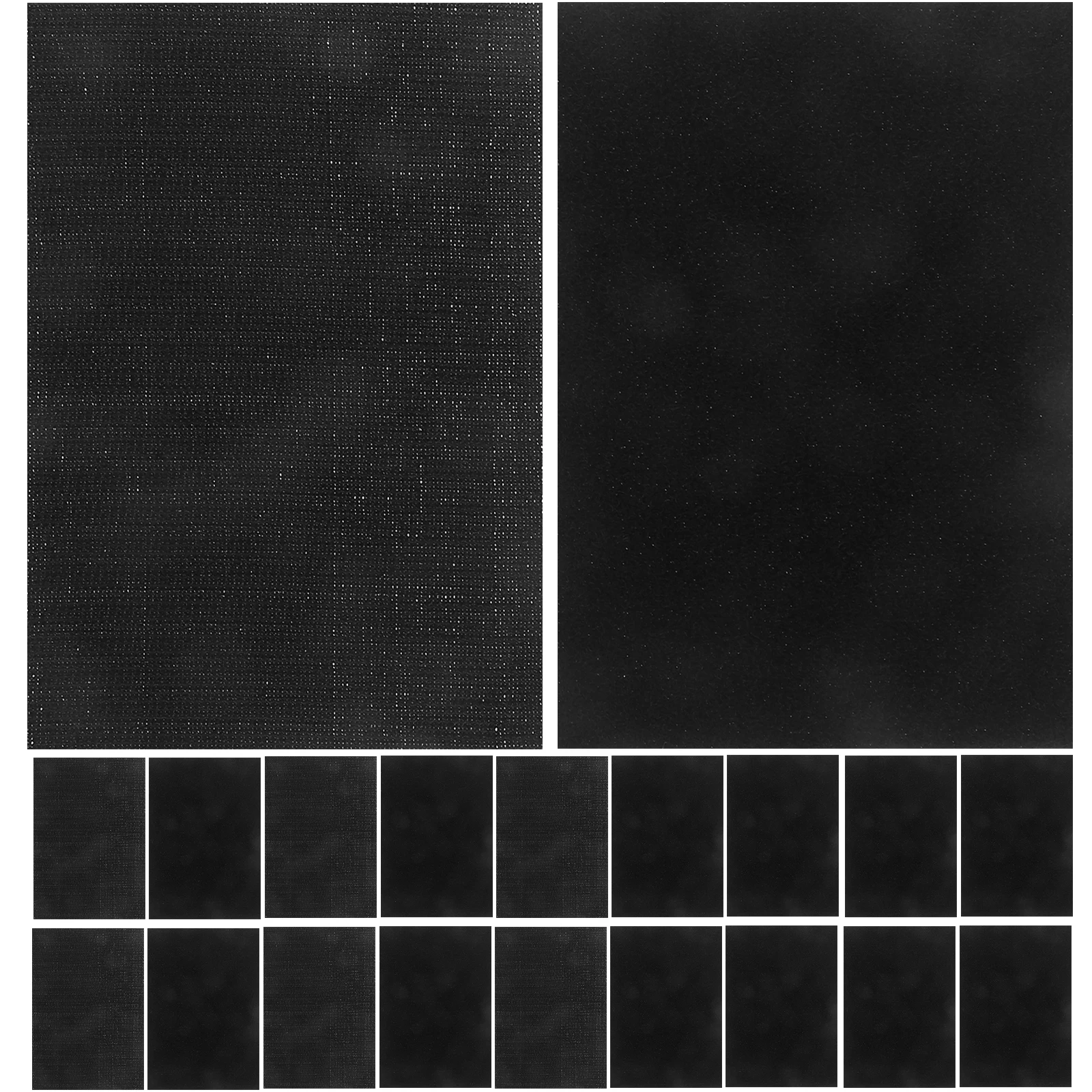 

12 Pairs Double Self-adhesive Patch Carpet Tape Heavy Duty Strips with Nylon Multifunctional Home Hook Loop