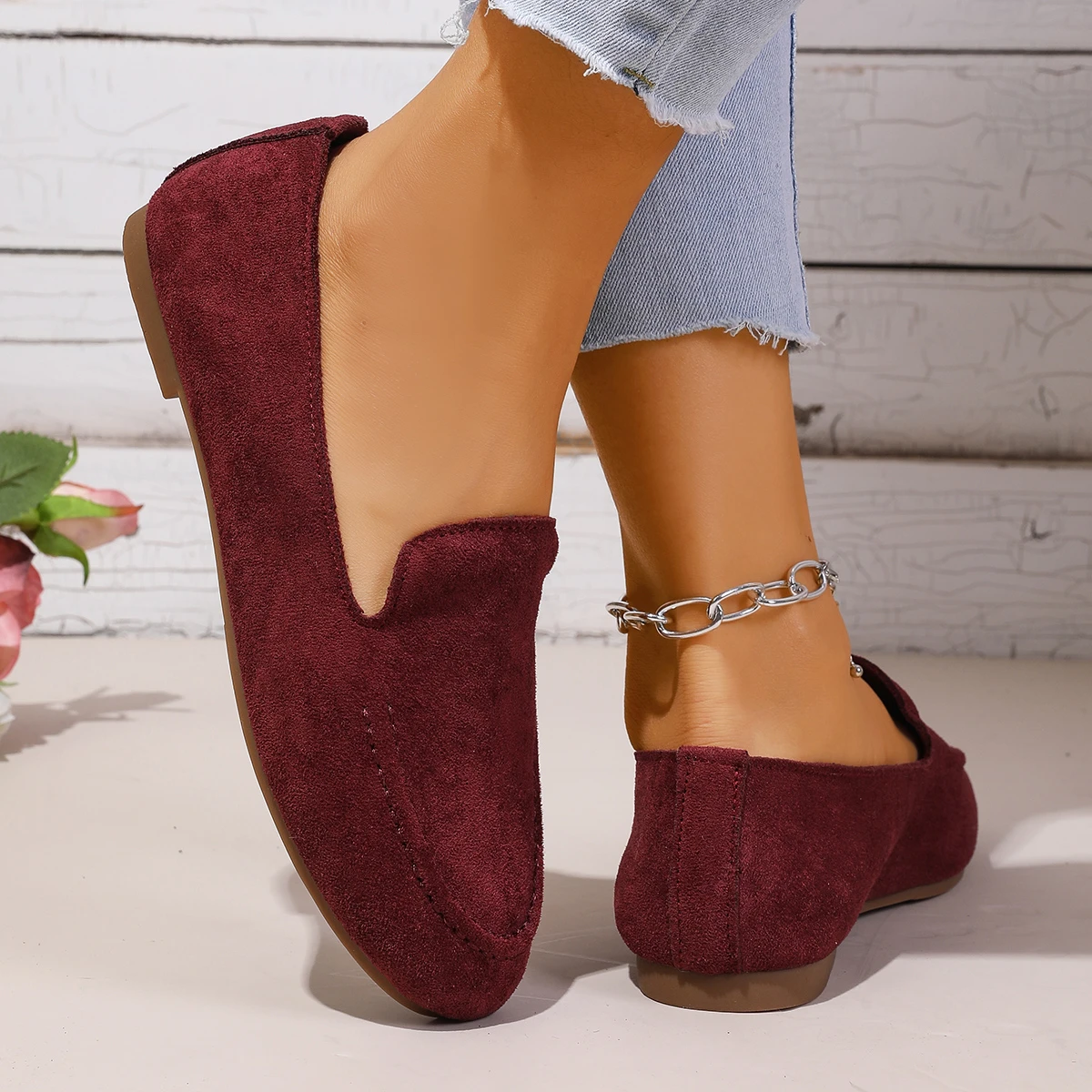 Frühling und Herbst Elegante und Sexy Leichte Lässige Flache Schuhe Modische Bestseller Neue Bequeme Damenschuhe – Detail 4