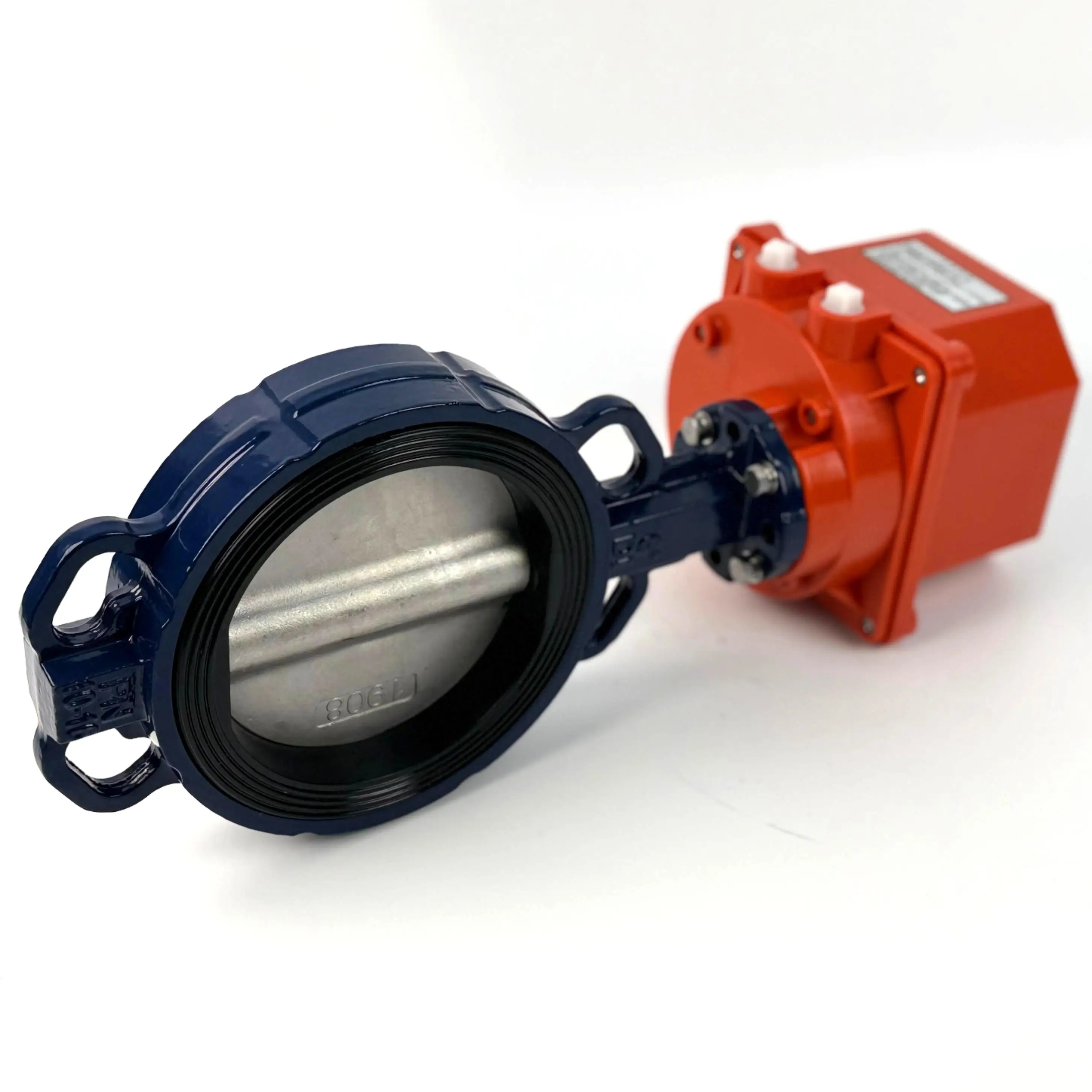 6in UNI-D Electric Butterfly Valve Wafer Type Plastic Low Pressure Switch Actuator Direct Selling