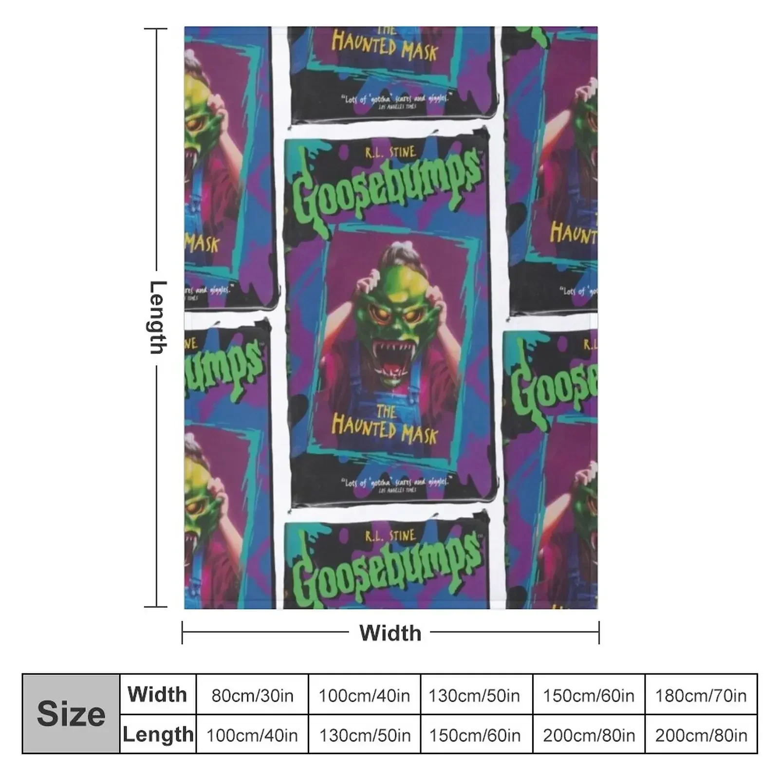 Goosebumps Throw Blanket Decorative Throw halloween anime warm winter wednesday cosplay anime Blankets