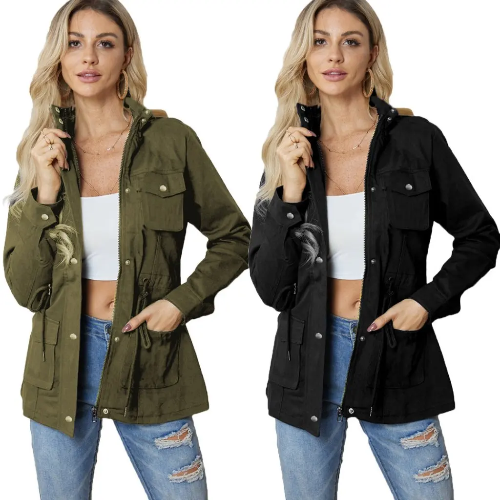 

Smr12465 Women's Casual Fashion Denim Jacket Platform European American Style