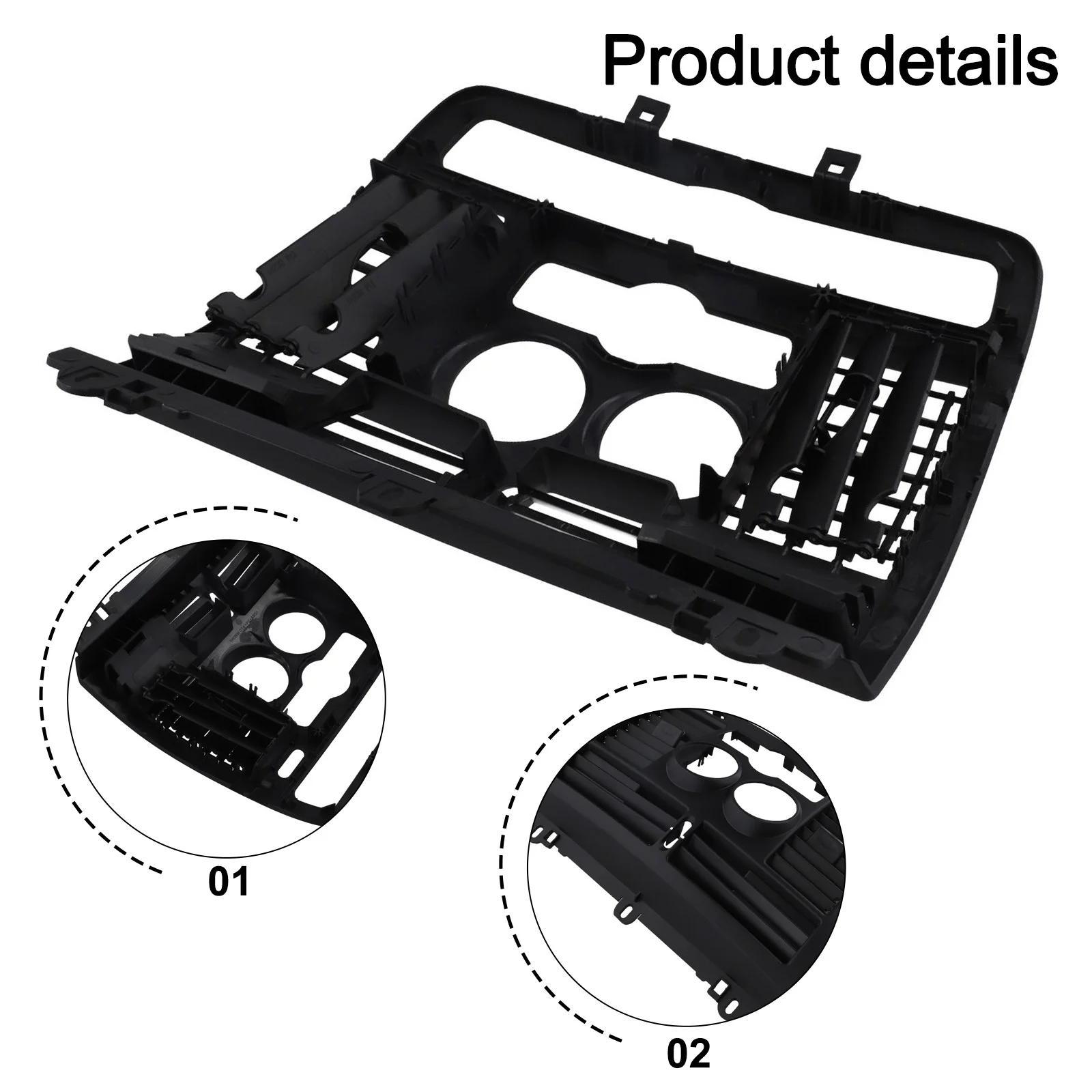 Car Accessories Vent Outlet Panel Car Air Conditioning Upgrade Fireproof Materials Non-Destructive Replacement Perfect Fitment