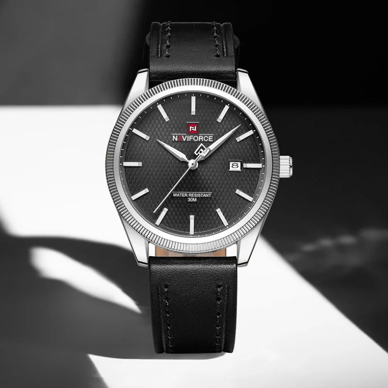 Top Brand NAVIFORCE Luxury Quartz Men Watch Original  Alloy Leather Strap Waterproof Fashion Watch for Man Sports Wrist Watches