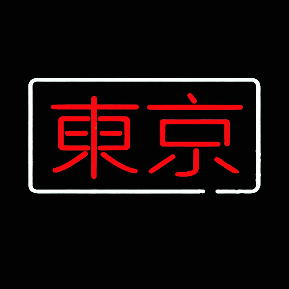 Неоновый стеклянный светильник ручной работы с логотипом японского города Токио, лампа для комнатного декора, магазина мотельных фирм, 14 х8 дюймов