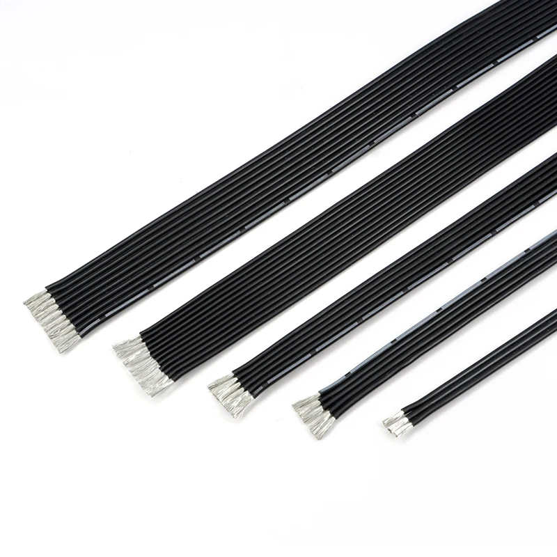 3-10m Multi-core 2/3/4/5/6/8/10Pins Silicone Parallel Wire 30 28 26 24 22 20AWG Super Soft High Temperature Tinned Copper Cables