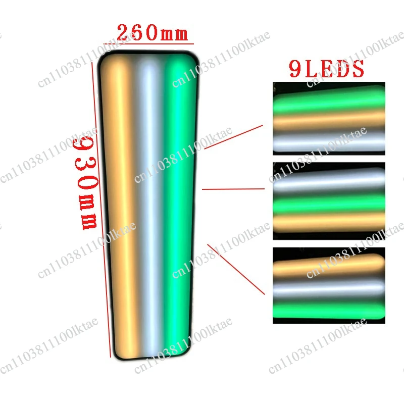 9-Color Adjustable Led Strong Magnetic Leveling Light, Car Depression Repair Tool, Pit Mark Inspection and Repair, Free Paint