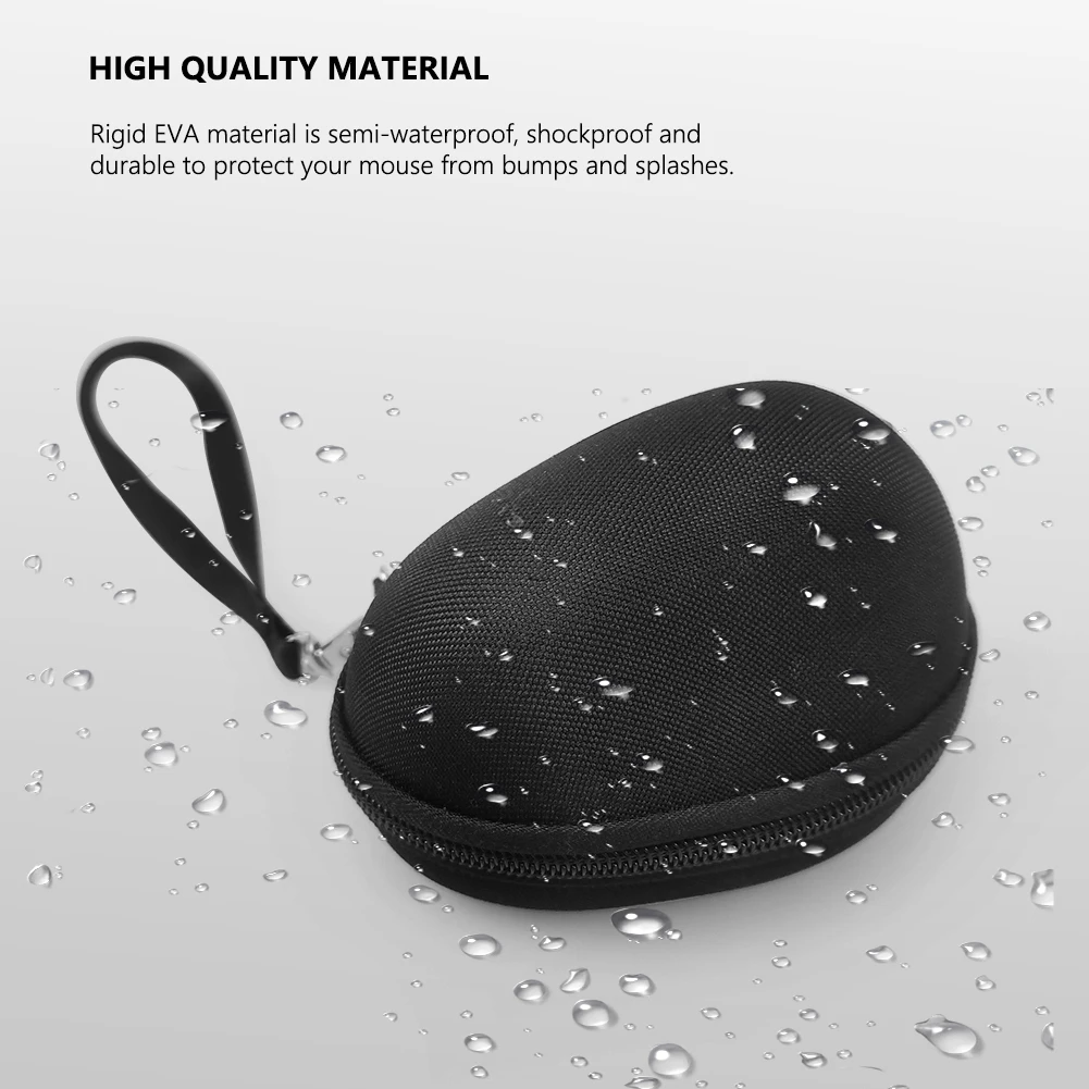 Guscio rigido da 3 pezzi con cordino durevole per Logitech Lift Custodia da trasporto verticale per mouse portatile Custodia da trasporto in EVA Accessori per mouse