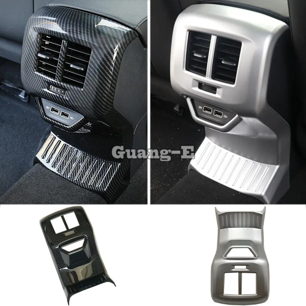

For Volkswagen VW T-ROC TROC 2017 2018 2019 2020 2021 Armrest Storage Carbon Fibre Rear Back Upside Air Conditioning Outlet Vent