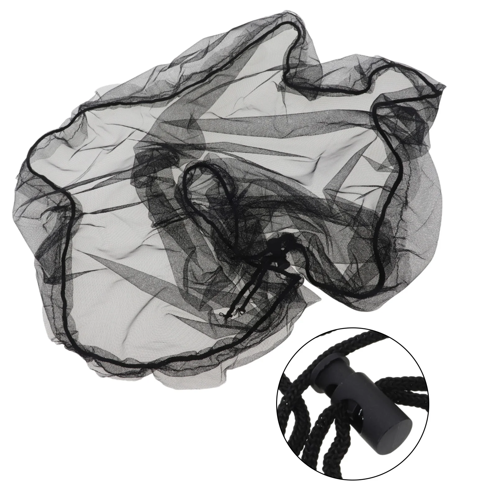 Bucket Cover Mesh Cover Anti-leaf Black Color Drawstring PE 1pc 60/80/85/90/95/100cm Brand for New Rain Leaf Filter