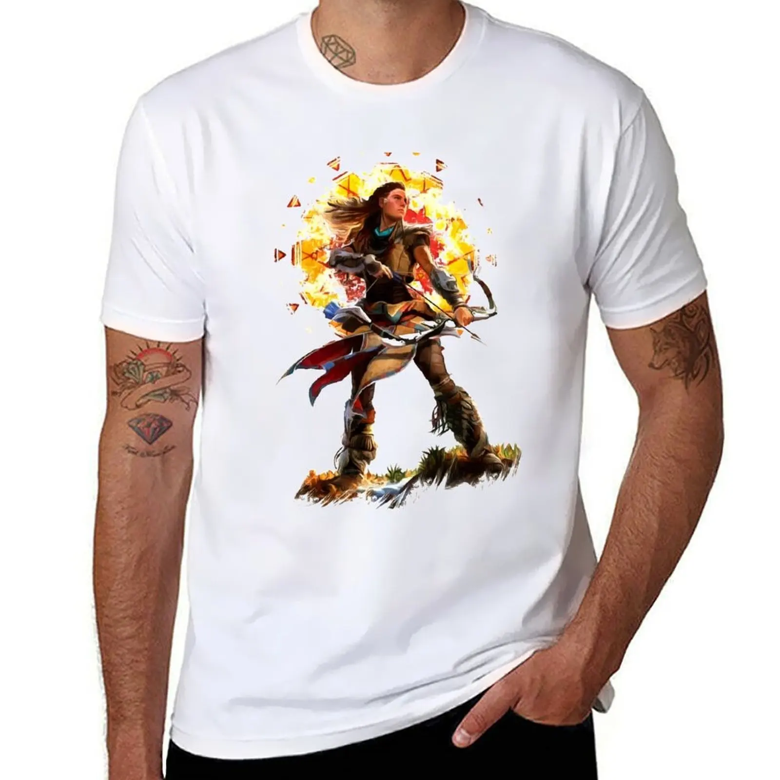 

Brave wwoman Fron Horizon T-Shirt t shirt man plain anime t shirts for man T-shirt
