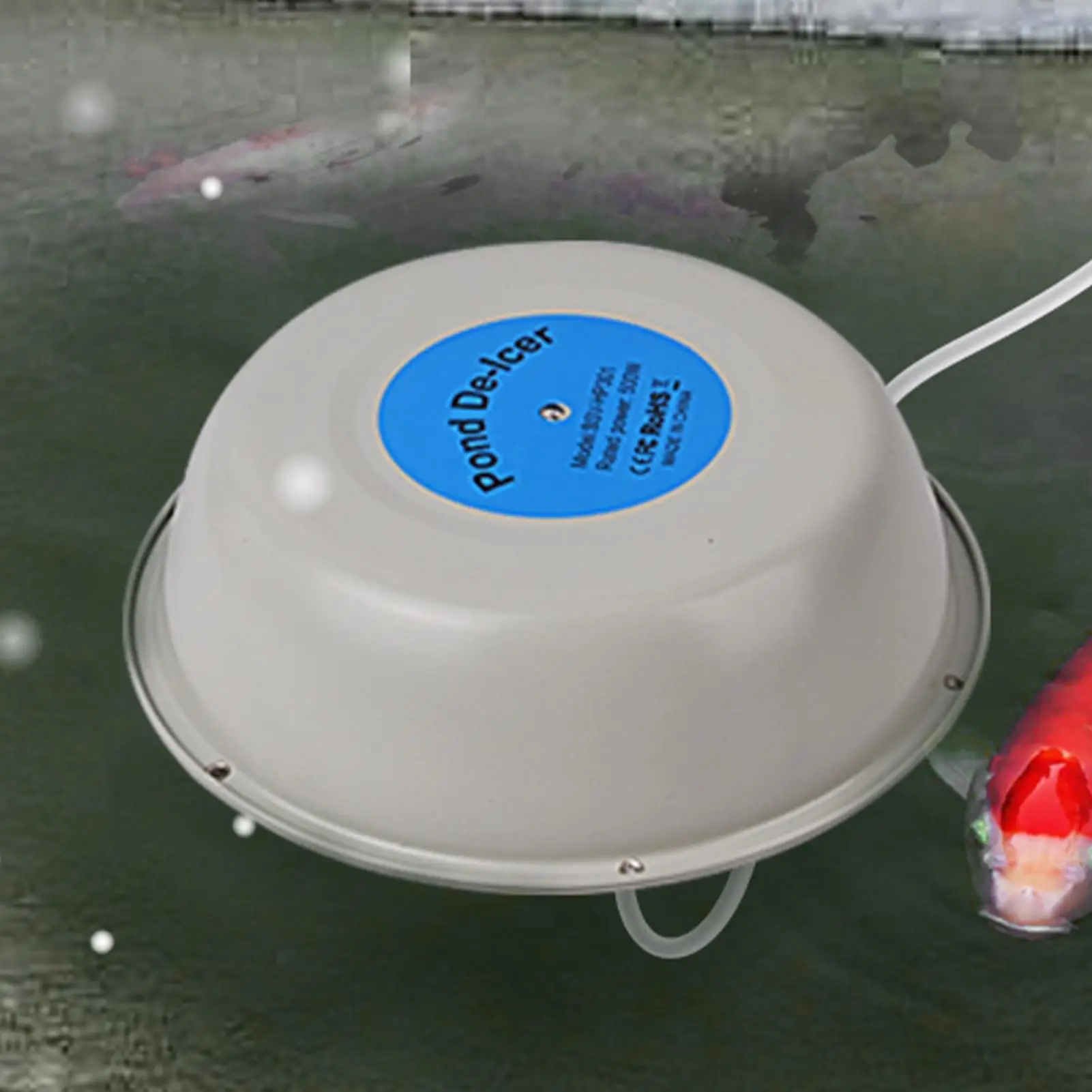 Thermostatically Controlled Auto Shut off 400w Floating Outdoor Pond DeIcer Heater with 3mPower cord durable for Outdoor Ponds