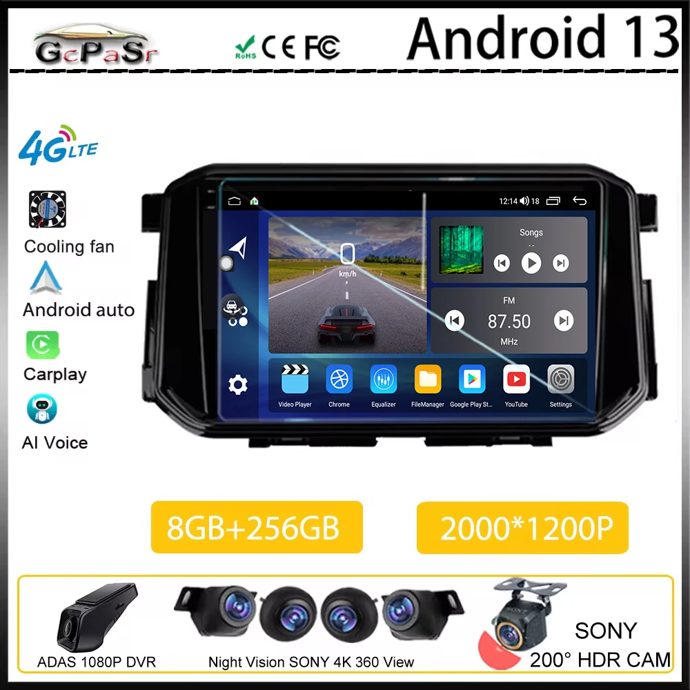 

For Nissan Serena 5 V C27 2016 - 2021 Android Auto Car Radio Video Player Multimedia High-performance Stereo Autoradio