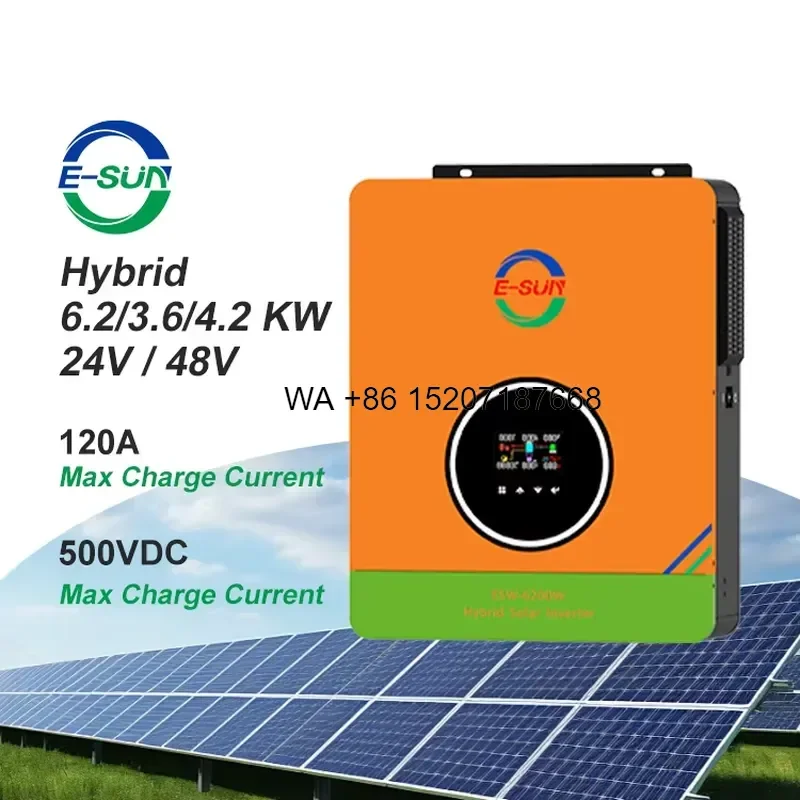Wmwmnu for Esun 3.6kw Hybrid Solar Inverter 6.2kw Off on Grid Inverters for DC to AC Home Energy Conversion
