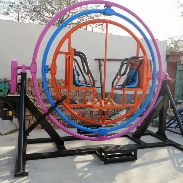 Indoor playground  spinner human gyroscope ride for sale  gyroscope toy in amusement park shopping mall center