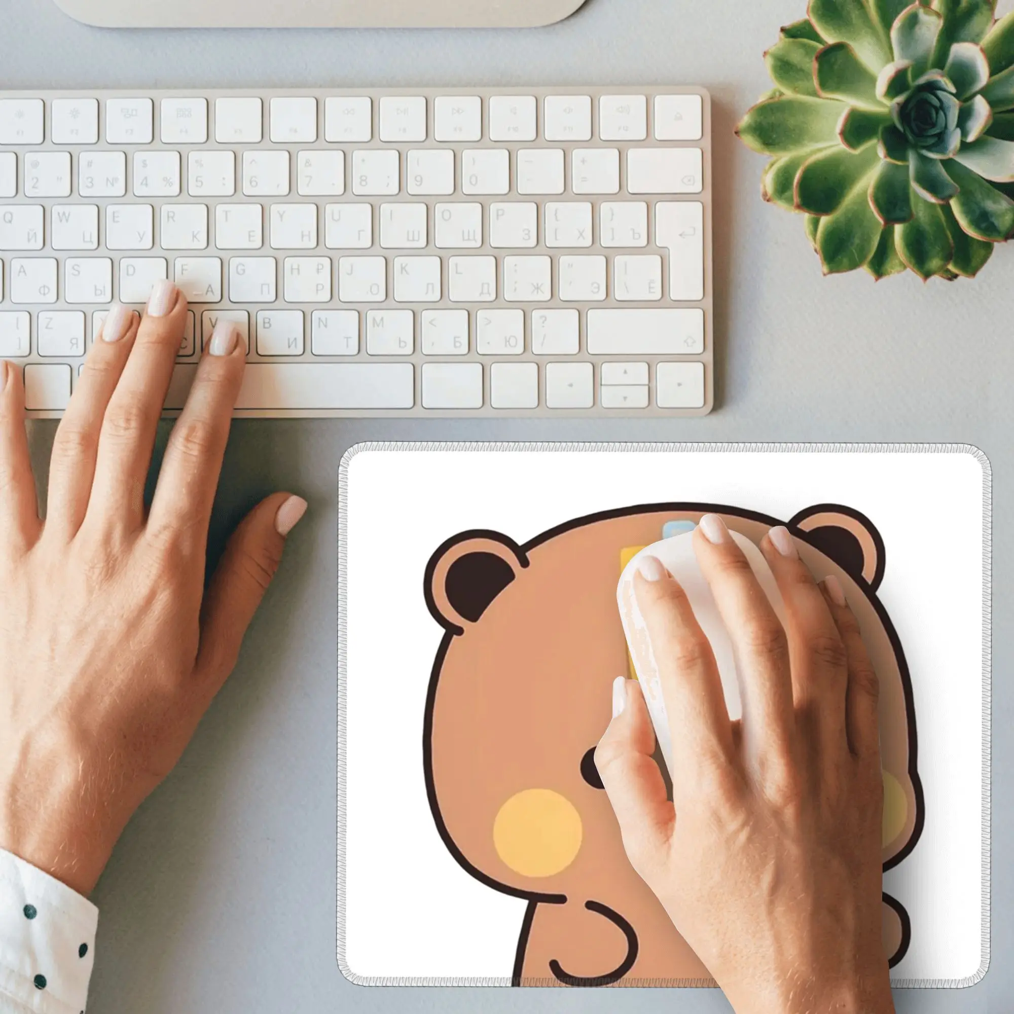 Bubu Dudu الباندا وبراوني الدب زوجين v8 2024 ماوس الوسادة الكمبيوتر لوحة المفاتيح ماوس حصيرة ألعاب الكمبيوتر مكتب للحاسوب شخصي حصيرة