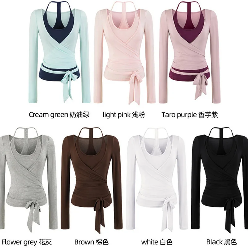 Women's Halter Camisole and Tie Front Cardigan Set Removable Chest Pad Long Sleeve Top Loose Fit Casual Shirt Set High End Fee