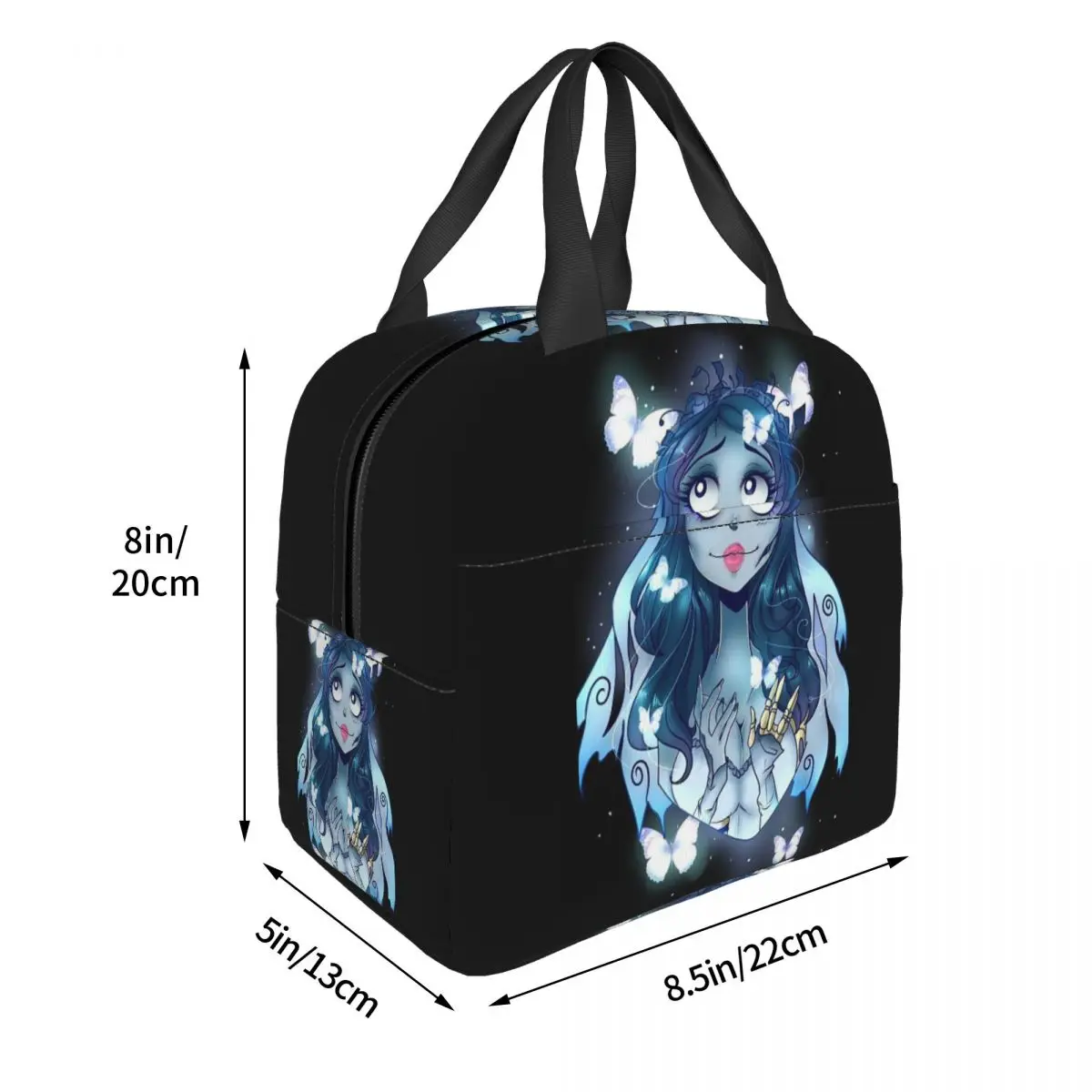 هالوين فيلم جثة العروس شبح تيم بيرتون معزول حقيبة الغداء للنساء الأطفال المحمولة صناديق الطعام علب الاغذية الحرارية حمل