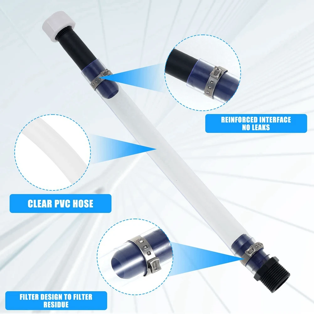 Stable-Racing Fuel Filler Hose Transparent PVC Gas Tank Hose Universal Fuels Replacement Jug Cap With Hose Bender Car