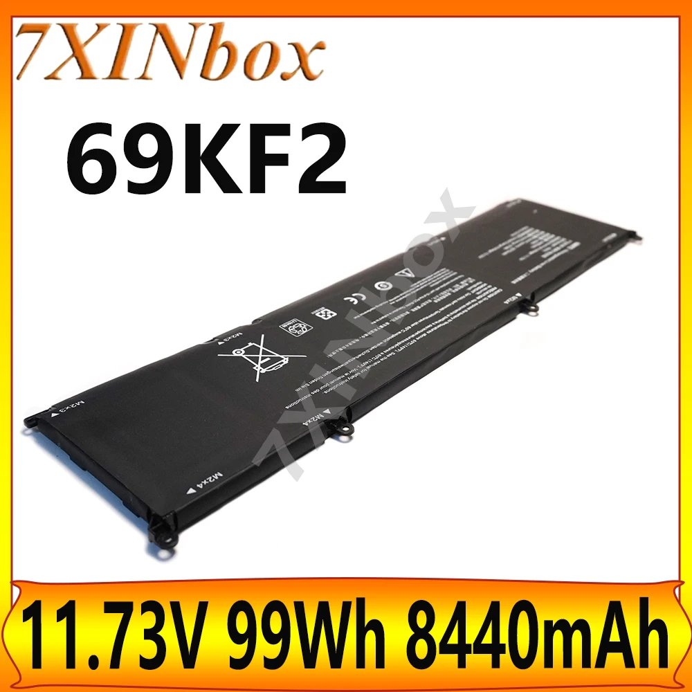 7XINbox 69KF2 11.73V 99Wh 8440mAh OEM High capacity Battery For Dell XPS 15 9500 Precision G15 5511 5520 5515 5521 G7 15 7500