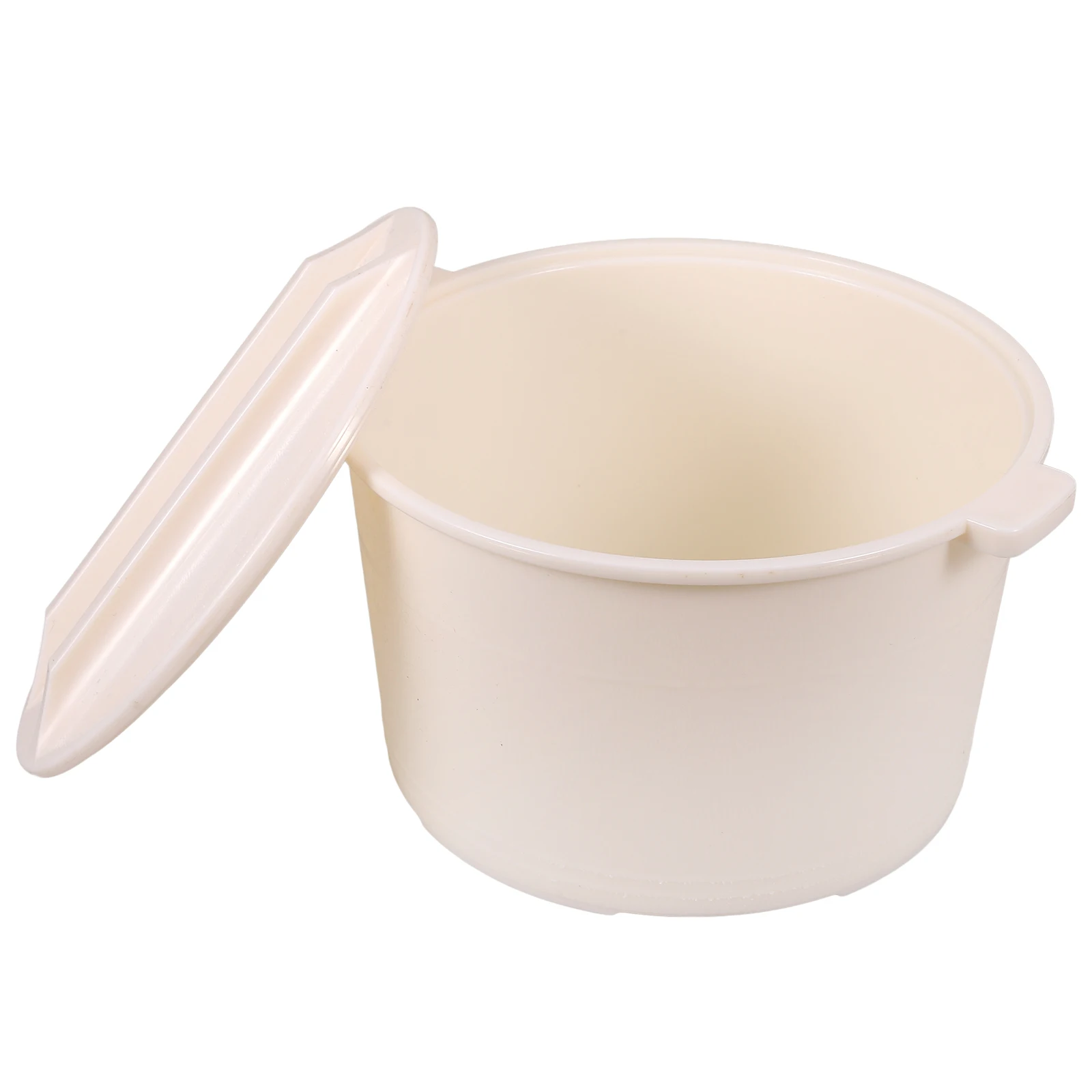 

Heat Resistant Rice Bucket Large Capacity Plastic Container Dining Table White Suitable for Rice Noodles Sushi Storage