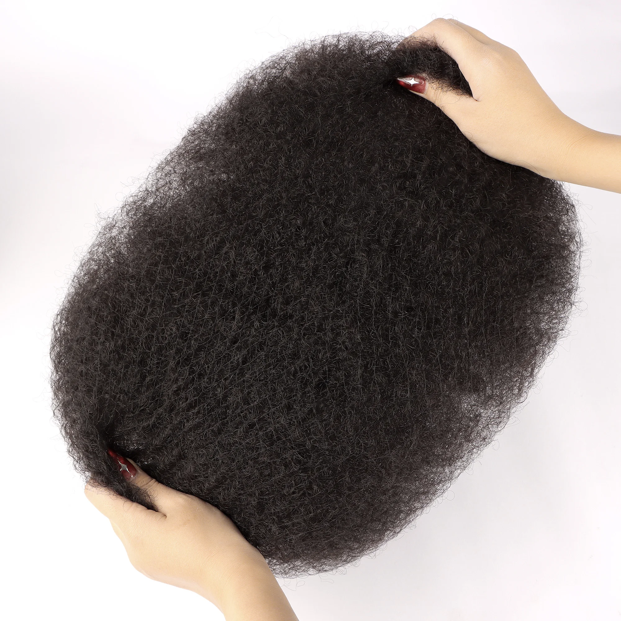 Extra Soft Afro Kinky 12inches 30g Black No Weft Brazilian Human Hair For Braiding Curly Bulk Human Hair For Crocheting