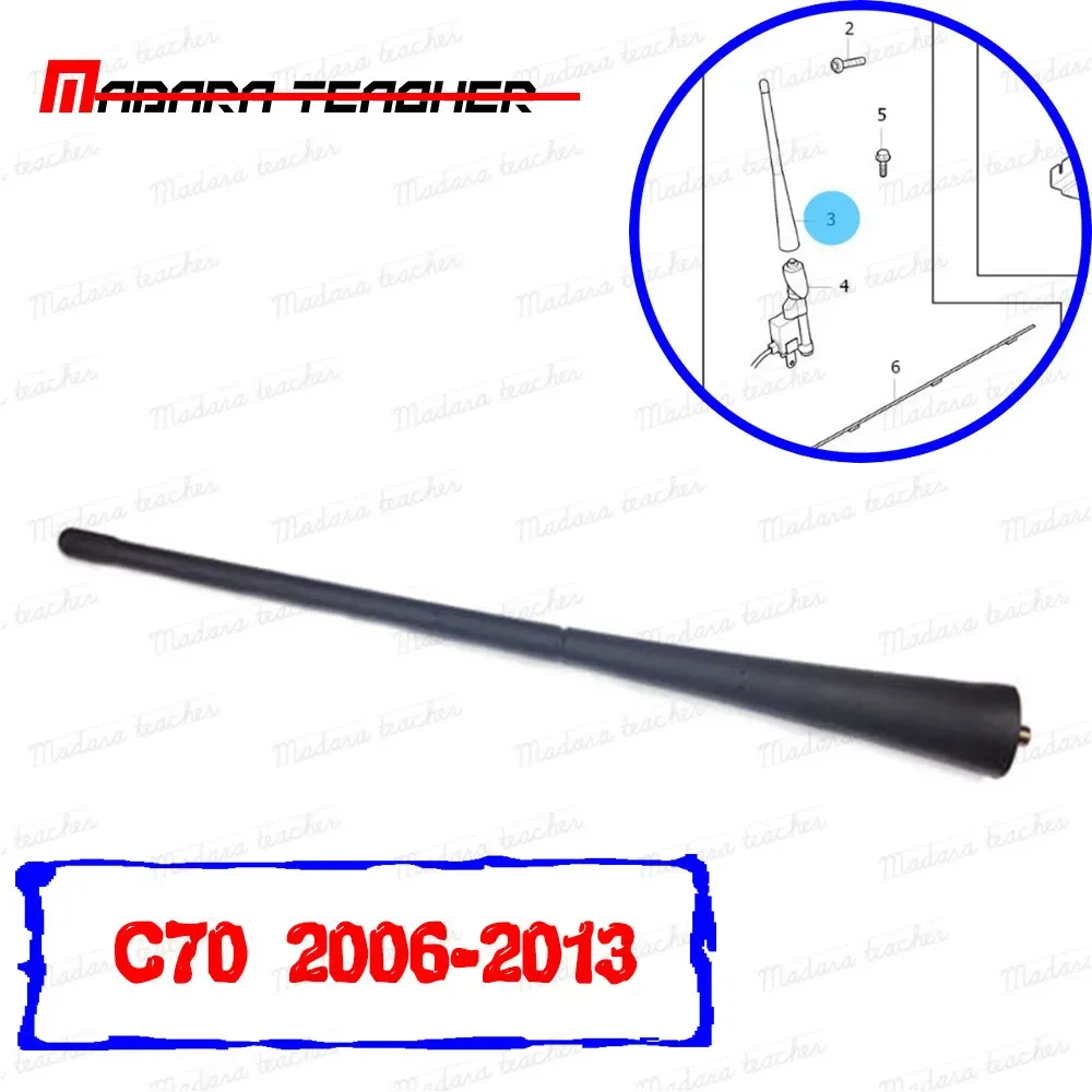 30633898 Radio Aerial Antenna Rod / Mast  For VOLVO C70 Radio 2006 2007 2008 2009 2010 2011 2012 2013 Car accessories