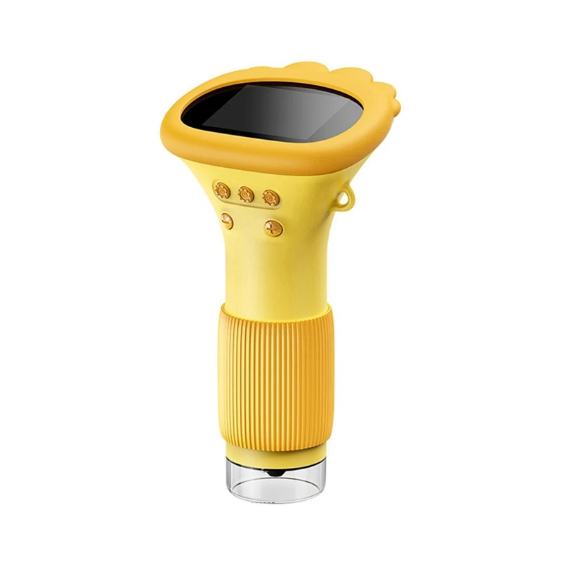 

A7THK-Children's Portable Optical Microscope Magnifying Glass Toy Mini Experimental Science Hand-Held Microscope Yellow